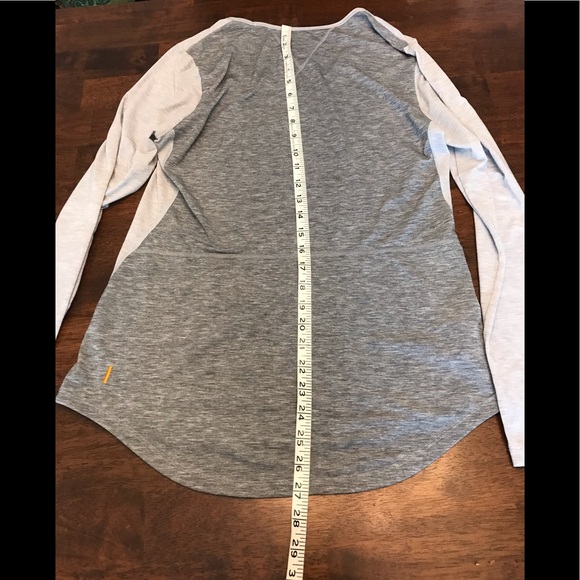 Lucy Lucytech long sleeve crew neck top cool gray - Picture 6 of 7